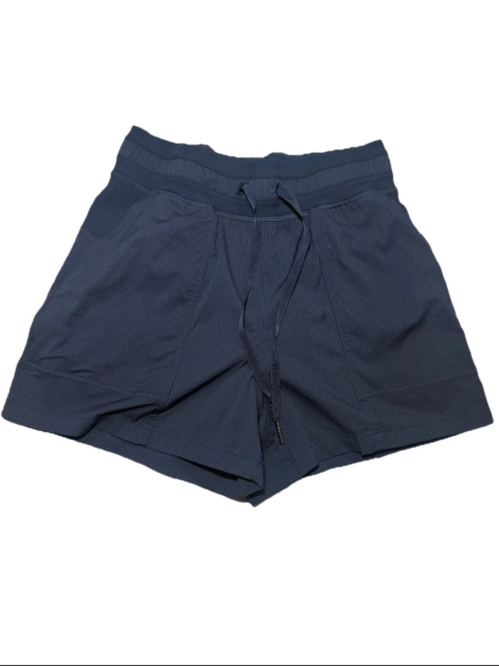 Lululemon Dance Studio High-Rise Short 3.5” Women’s Sz 4 Black Striped Nylon